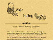 Tablet Screenshot of caje-byliny.cz